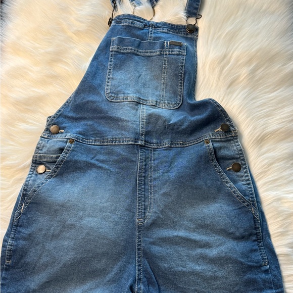 Roxy Light Blue Denim Overalls - Picture 1 of 5
